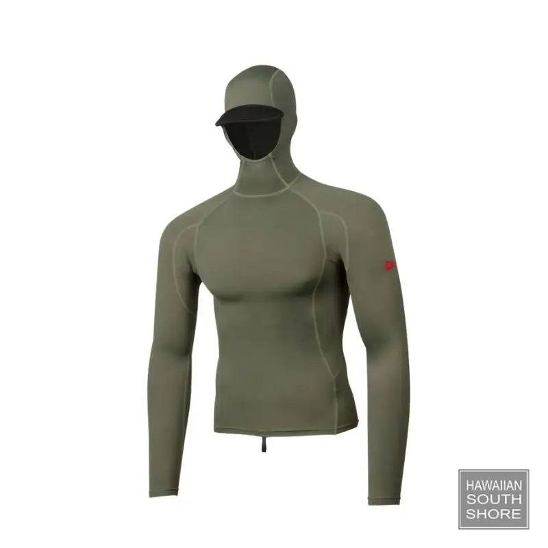 Florence Marine X Hooded Rash Guard Small-Large Thyme - CLOTHING - [Surfboards Surf Shop and Clothing Boutique Honolulu]