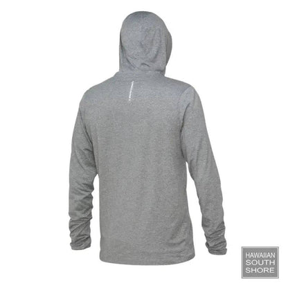 Florence Marine X Long Sleeve Hooded Shirt Sun Pro Adapt (Small -XXLarge) Heather Grey -  - [Surfboards Surf Shop and Clothing Boutique Honolulu]