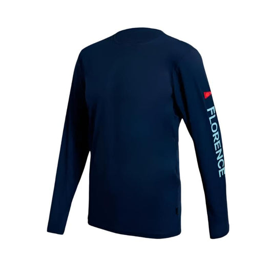 Florence Marine X Long Sleeve Shirt Sun Pro Logo UPF (Small-XXLarge) Dark Navy -  - [Surfboards Surf Shop and Clothing Boutique Honolulu]