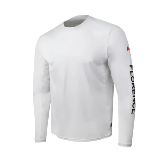 Florence Marine X Long Sleeve Shirt Sun Pro Logo UPF (Small-XXLarge) White -  - [Surfboards Surf Shop and Clothing Boutique Honolulu]