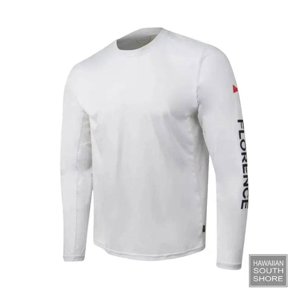 Florence Marine X Long Sleeve Shirt Sun Pro Logo UPF (Small-XXLarge) White -  - [Surfboards Surf Shop and Clothing Boutique Honolulu]