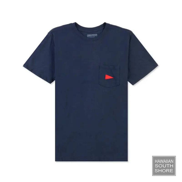 Florence Marine X T-Shirt BURGEE RECOVER POCKET Small-XLarge Navy - CLOTHING - [Surfboards Surf Shop and Clothing Boutique Honolulu]