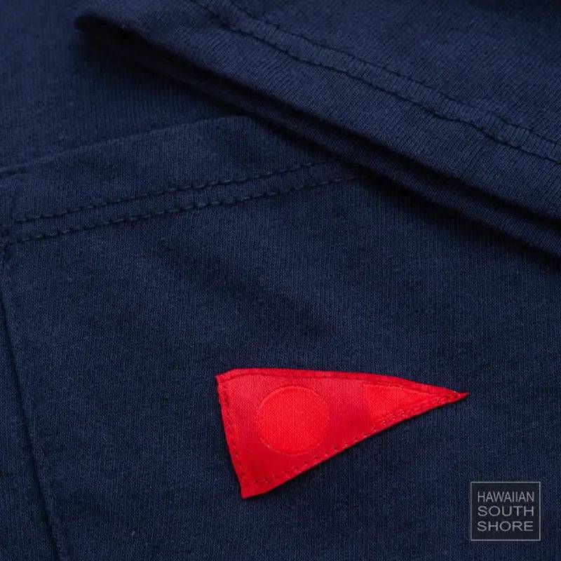 Florence Marine X T-Shirt BURGEE RECOVER POCKET Small-XLarge Navy - CLOTHING - [Surfboards Surf Shop and Clothing Boutique Honolulu]