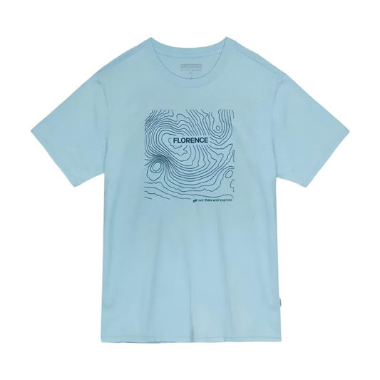 Florence Marine X T-Shirt ISOBAR ORGANIC Small-XLarge Light Blue - CLOTHING - [Surfboards Surf Shop and Clothing Boutique Honolulu]