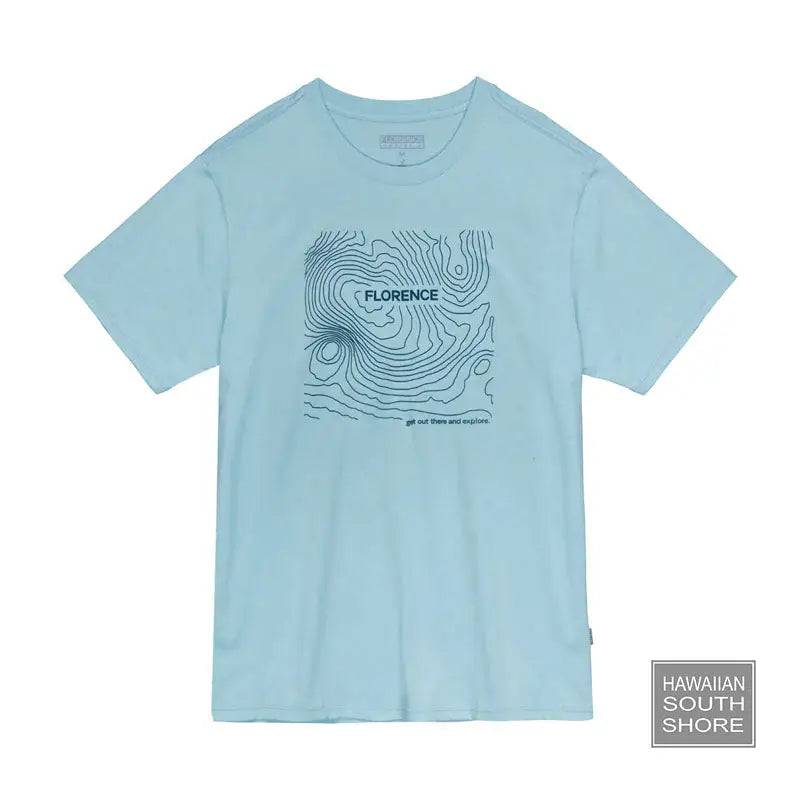 Florence Marine X T-Shirt ISOBAR ORGANIC Small-XLarge Light Blue - CLOTHING - [Surfboards Surf Shop and Clothing Boutique Honolulu]