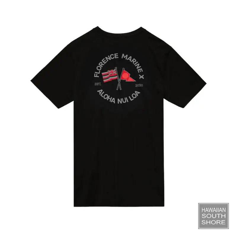 Florence Marine X T-Shirt NUI LOA ORGANIC Black - CLOTHING - [Surfboards Surf Shop and Clothing Boutique Honolulu]