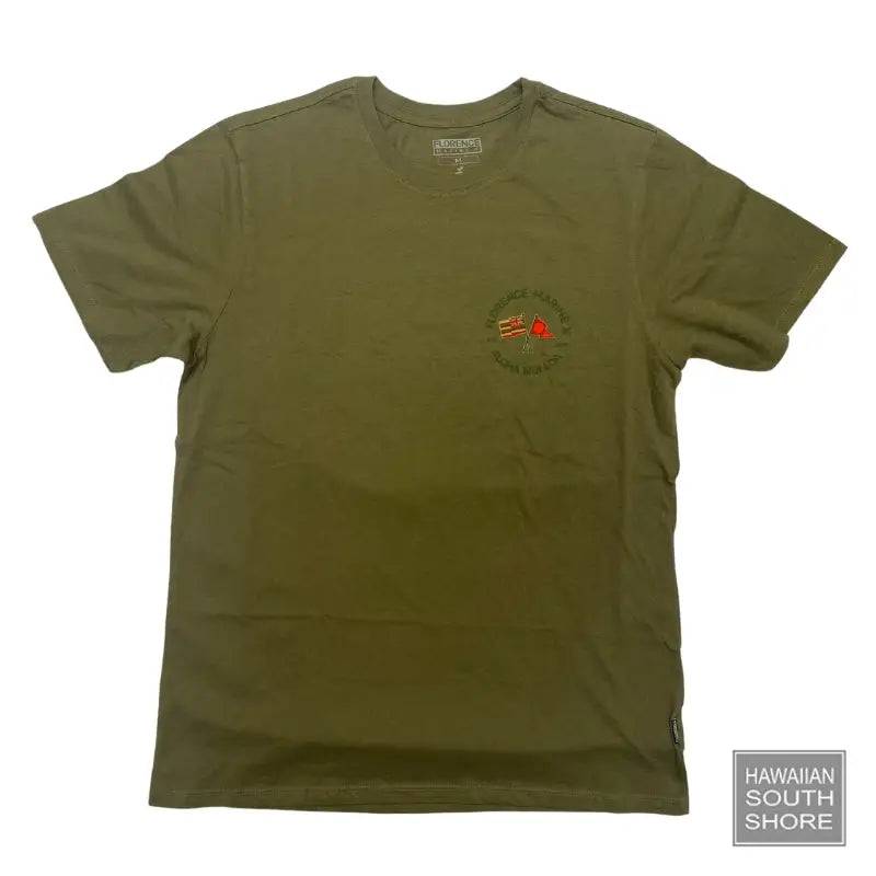 Florence Marine X T-Shirt NUI LOA ORGANIC Small-XLarge Burnt Olive - CLOTHING - [Surfboards Surf Shop and Clothing Boutique Honolulu]