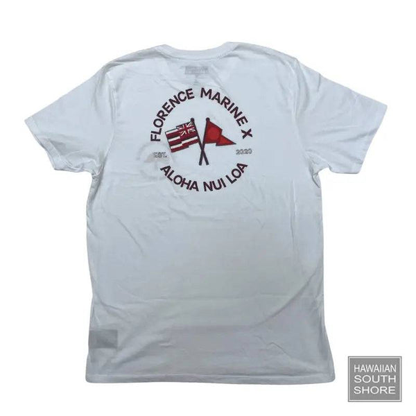 Florence Marine X T-Shirt NUI LOA ORGANIC Small-XLarge White - CLOTHING - [Surfboards Surf Shop and Clothing Boutique Honolulu]