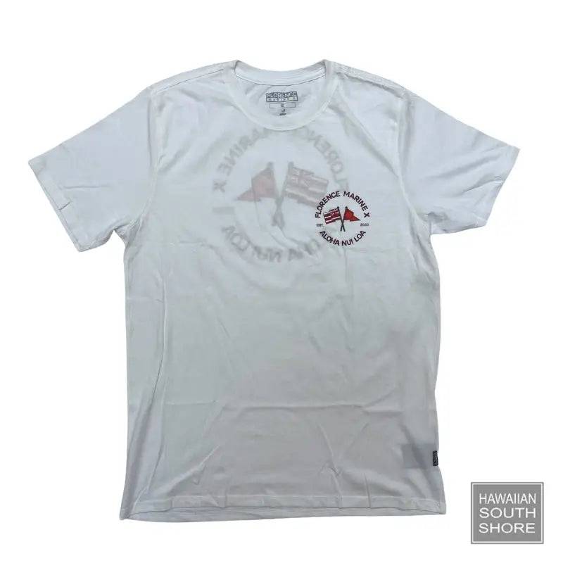 Florence Marine X T-Shirt NUI LOA ORGANIC Small-XLarge White - CLOTHING - [Surfboards Surf Shop and Clothing Boutique Honolulu]