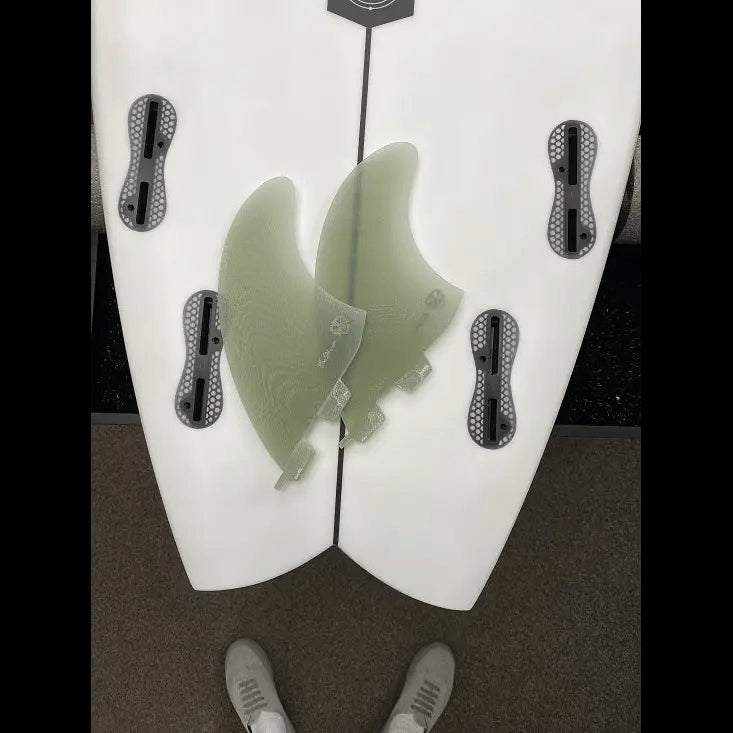 BEN SKINNER TWIN Shortboard Fin Fiberglass FCS Compatible G10 Clear - SHOP SURF ACC. - [Surfboards Surf Shop and Clothing Boutique Honolulu]