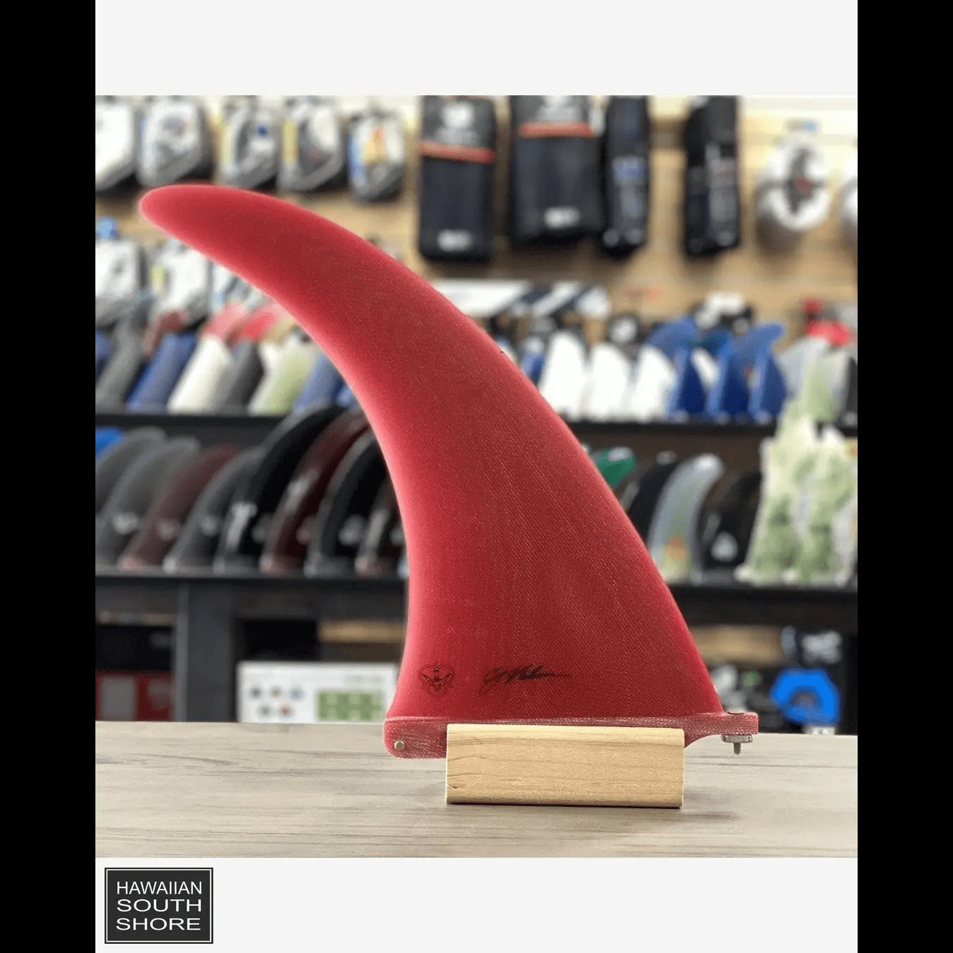 CJ Nelson INVOLVEMENT Longboard Fin 9.0&quot;-10.5&quot;/Red Color - SHOP SURF ACC. - [Surfboards Surf Shop and Clothing Boutique Honolulu]