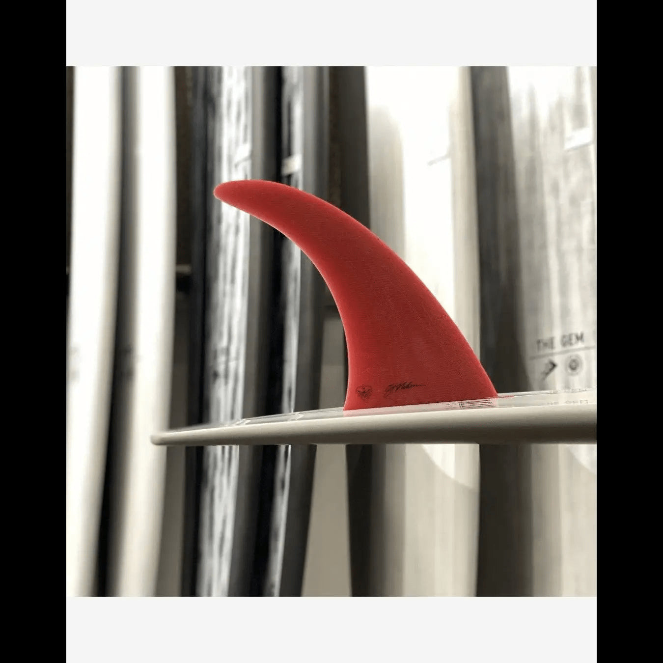 CJ Nelson INVOLVEMENT Longboard Fin 9.0"-10.5"/Red Color - SHOP SURF ACC. - [Surfboards Surf Shop and Clothing Boutique Honolulu]