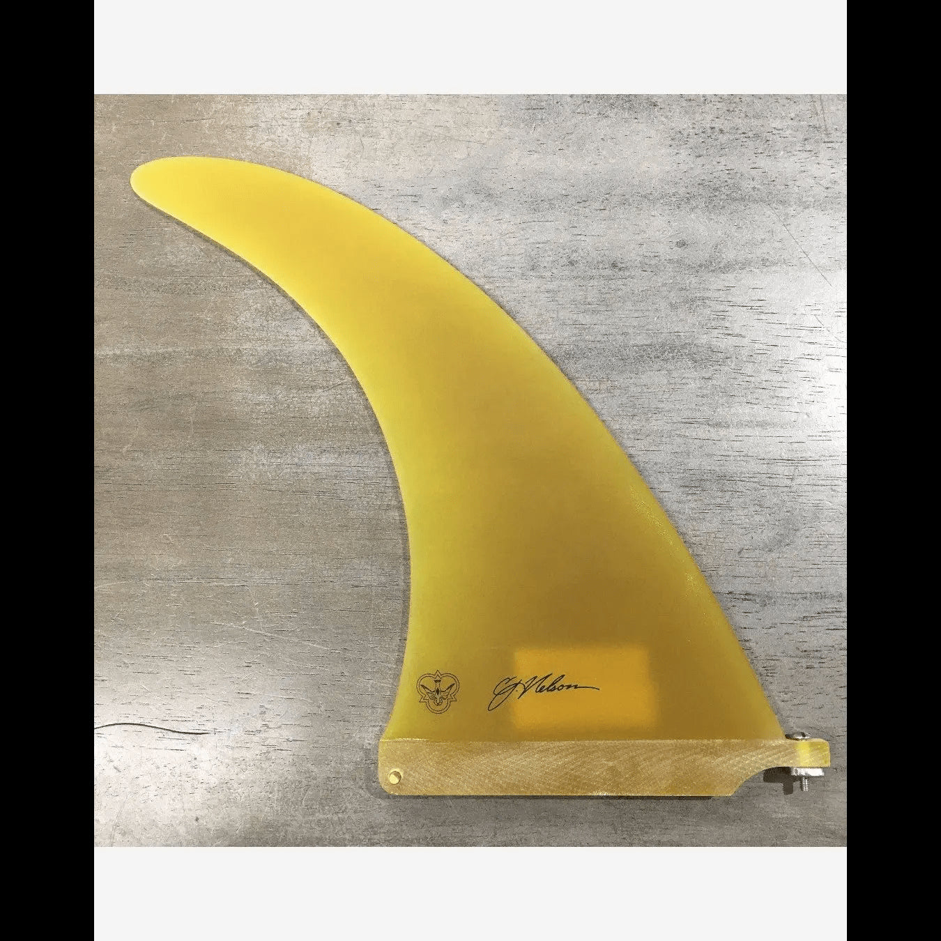 CJ Nelson INVOLVEMENT Longboard Fin Fiberglass 9.0"-10.5"/Amber Color - SHOP SURF ACC. - [Surfboards Surf Shop and Clothing Boutique Honolulu]