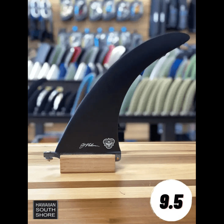 CJ Nelson PARALLAX 9.5'-10.5' Longboard Fin Black - SHOP SURF ACC. - [Surfboards Surf Shop and Clothing Boutique Honolulu]