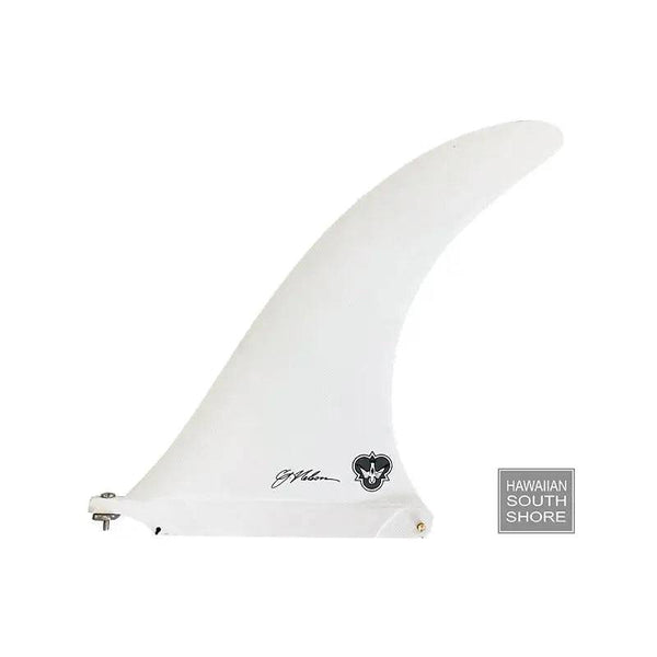 CJ Nelson POWER FLEX 9.5&quot;-10&quot;/Longboard Fin Fiberglass White Color - SHOP SURF ACC. - [Surfboards Surf Shop and Clothing Boutique Honolulu]