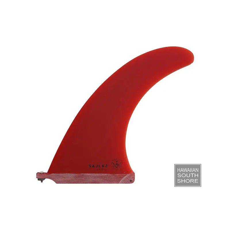 Kai Sallas SPIRAL Longboard Fin Fiberglass 9"-11" Red Color - SHOP SURF ACC. - [Surfboards Surf Shop and Clothing Boutique Honolulu]