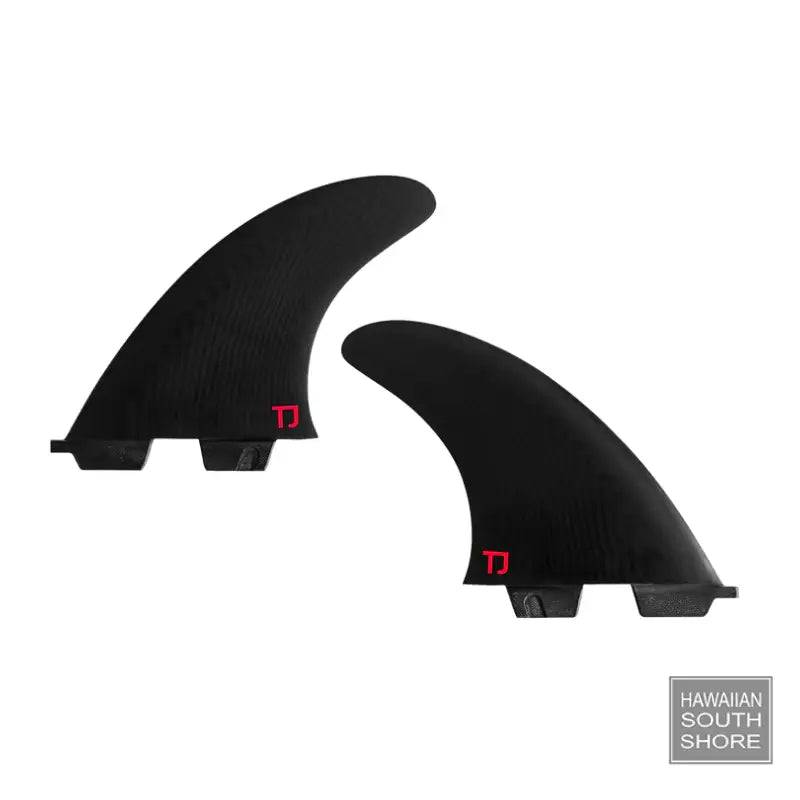 TAYLOR JENSEN Quad Fin Fiberglass FCS Compatible Black Color - Surfboard Fins - [Surfboards Surf Shop and Clothing Boutique Honolulu]