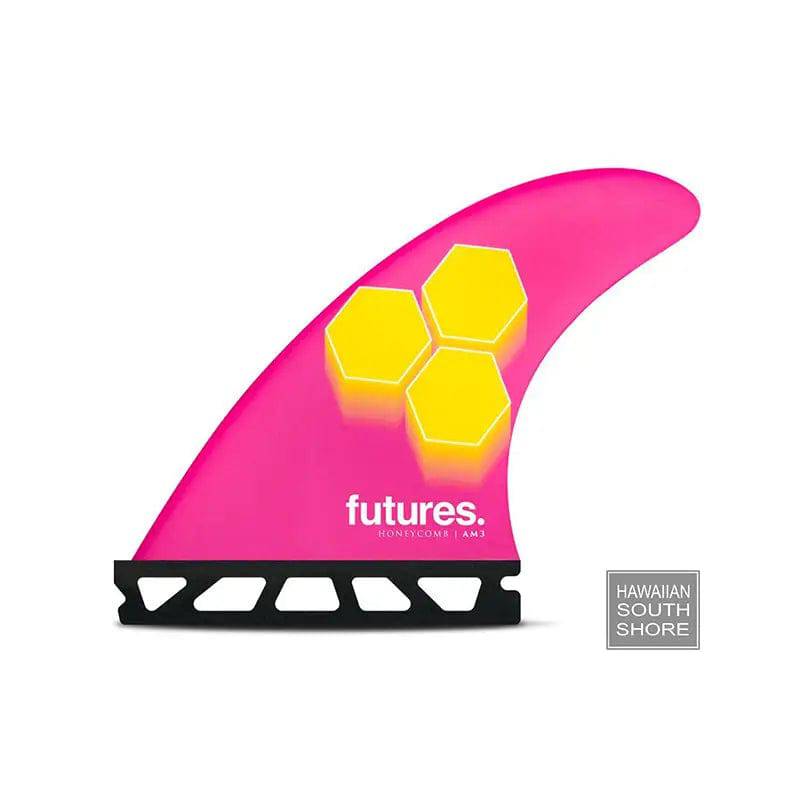 FUTURES Al Merrick 3-Fin Honeycomb Small Rake Template Pink Yellow Color - SHOP SURF ACC. - [Surfboards Surf Shop and Clothing Boutique Honolulu]