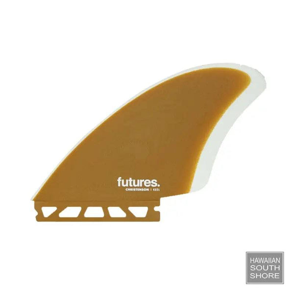 FUTURES Christenson Keel Fin Fiberglass Brown White - SHOP SURF ACC. - [Surfboards Surf Shop and Clothing Boutique Honolulu]