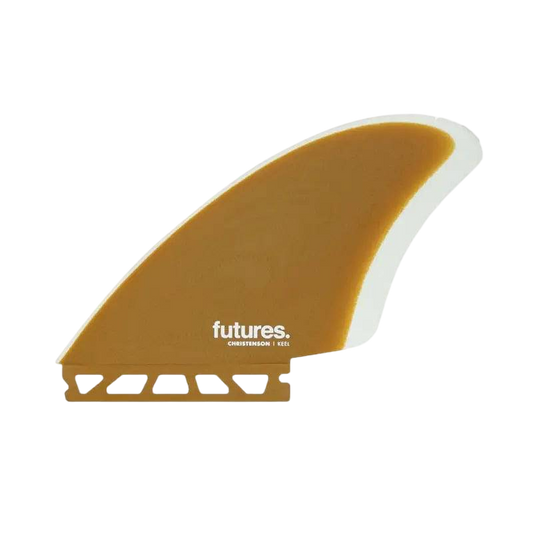 FUTURES Christenson Keel Fin Fiberglass Brown White - SHOP SURF ACC. - [Surfboards Surf Shop and Clothing Boutique Honolulu]