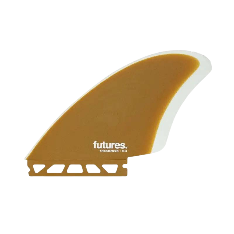 FUTURES Christenson Keel Fin Fiberglass Brown White - SHOP SURF ACC. - [Surfboards Surf Shop and Clothing Boutique Honolulu]