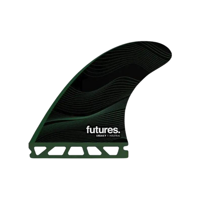 FUTURES F8 Legacy Quad Honeycomb Large Green Neutral Template - SHOP SURF ACC. - [Surfboards Surf Shop and Clothing Boutique Honolulu]