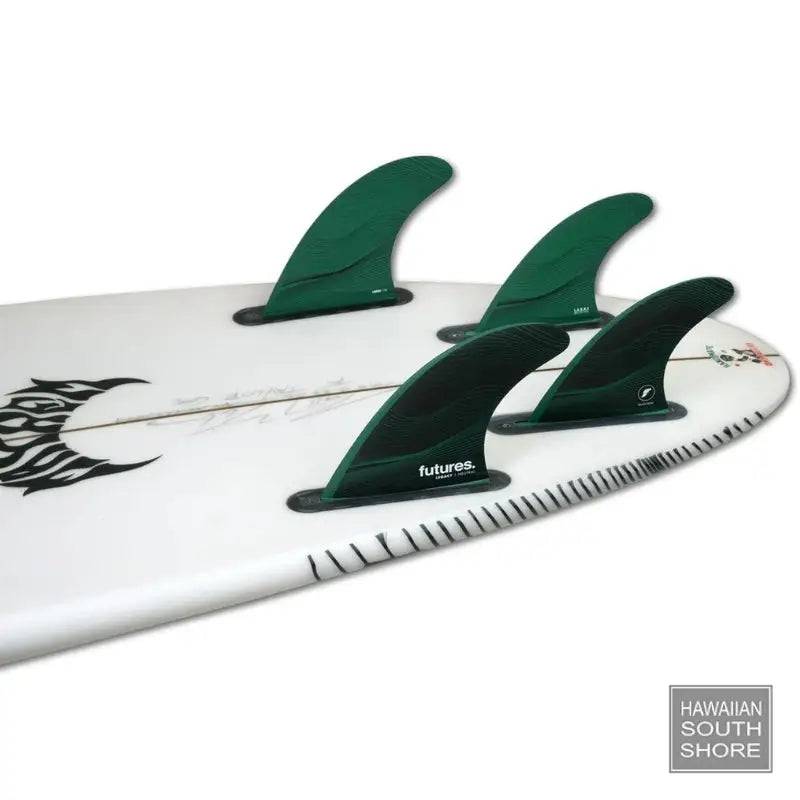 FUTURES F8 Legacy Quad Honeycomb Large Green Neutral Template - SHOP SURF ACC. - [Surfboards Surf Shop and Clothing Boutique Honolulu]