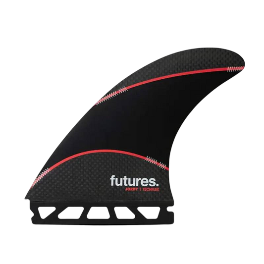 FUTURES Jordy Signature TechFlex Large Rake Template Black/Red - SHOP SURF ACC. - [Surfboards Surf Shop and Clothing Boutique Honolulu]