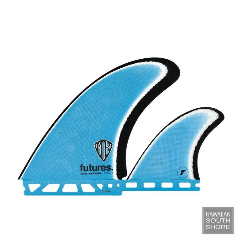 FUTURES MR MARK RICHARDS Twin + 1 Fin Blue White Black - SHOP SURF ACC. - [Surfboards Surf Shop and Clothing Boutique Honolulu]