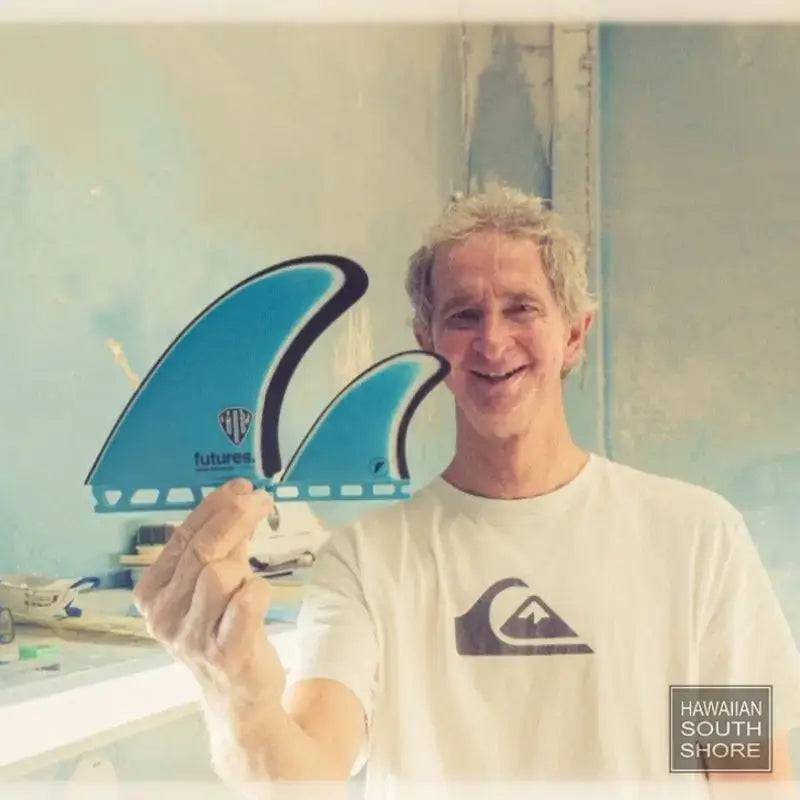 FUTURES MR MARK RICHARDS Twin + 1 Fin Blue White Black - SHOP SURF ACC. - [Surfboards Surf Shop and Clothing Boutique Honolulu]