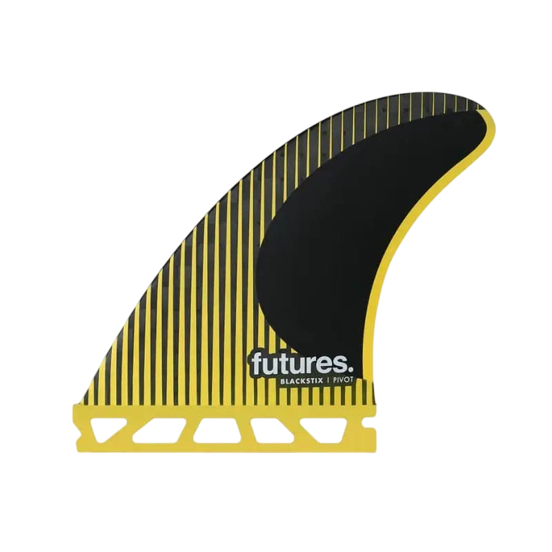 FUTURES P6 3 Fins Blackstix Medium Pivot Template Yellow - SHOP SURF ACC. - [Surfboards Surf Shop and Clothing Boutique Honolulu]