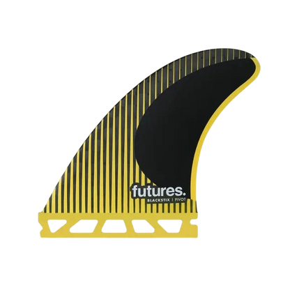 FUTURES P6 3 Fins Blackstix Medium Pivot Template Yellow - SHOP SURF ACC. - [Surfboards Surf Shop and Clothing Boutique Honolulu]