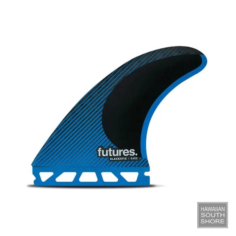 FUTURES R6 3 Fins Blackstix Medium Blue Rake Template - SHOP SURF ACC. - [Surfboards Surf Shop and Clothing Boutique Honolulu]