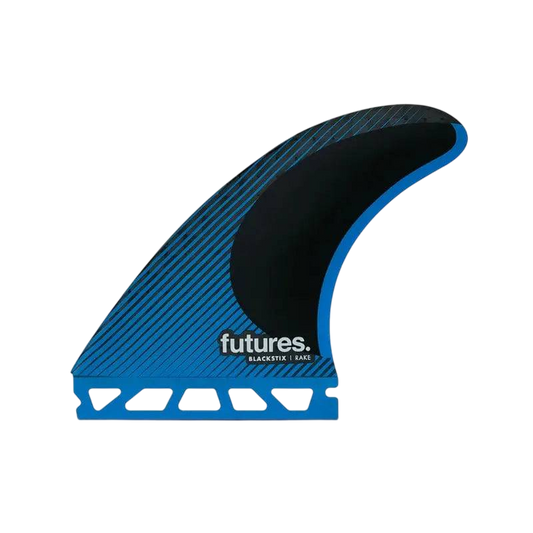 FUTURES R6 3 Fins Blackstix Medium Blue Rake Template - SHOP SURF ACC. - [Surfboards Surf Shop and Clothing Boutique Honolulu]