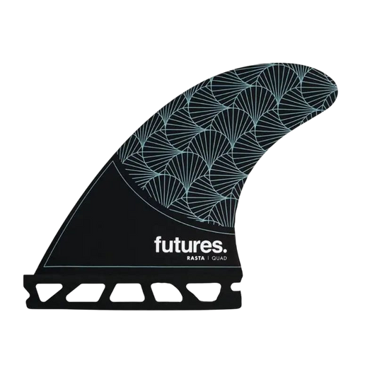 FUTURES Rasta Quad Medium Honeycomb Black Teal Neutral Template - SHOP SURF ACC. - [Surfboards Surf Shop and Clothing Boutique Honolulu]