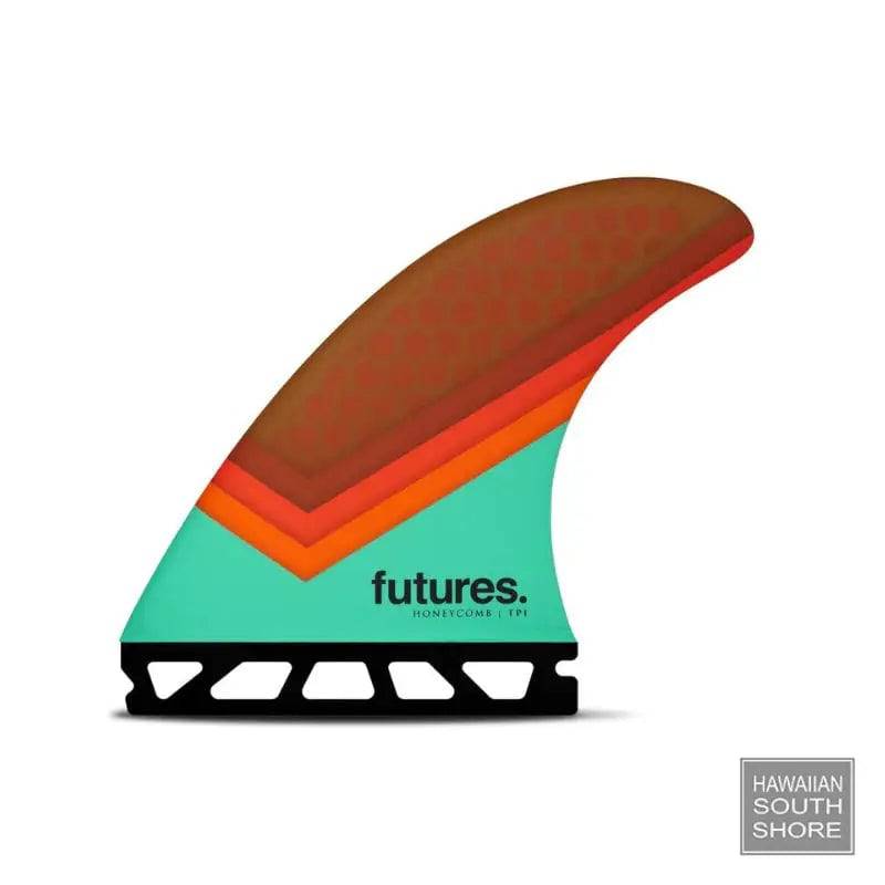 FUTURES TP1 3-Fin Honeycomb Large Pivot Template Tan Blue Orange - SHOP SURF ACC. - [Surfboards Surf Shop and Clothing Boutique Honolulu]