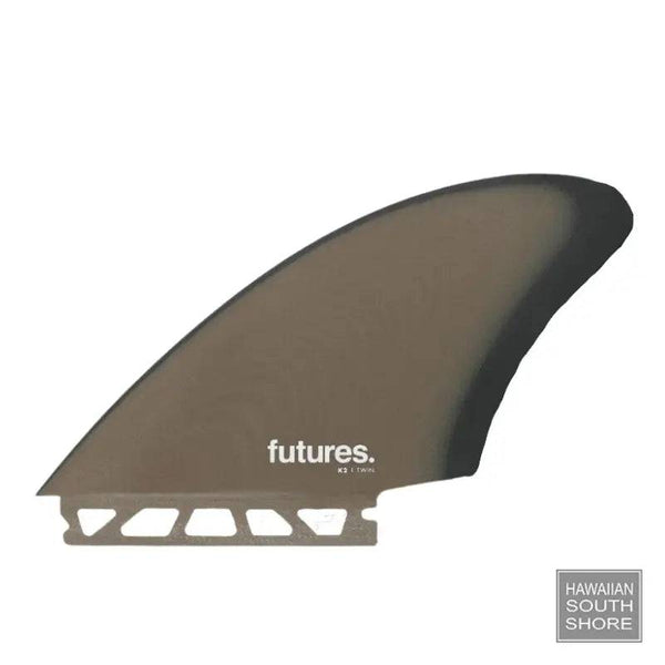 FUTURES Twin Fin Fiberglass Small Brown Grey Color Keel Template - SHOP SURF ACC. - [Surfboards Surf Shop and Clothing Boutique Honolulu]