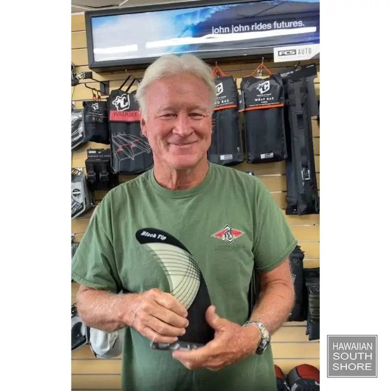 Randy Rarick BLACK TIP FLEX Longboard Fin 7.5"-10.0" Carbon Super Flex Tip - SHOP SURF ACC. - [Surfboards Surf Shop and Clothing Boutique Honolulu]