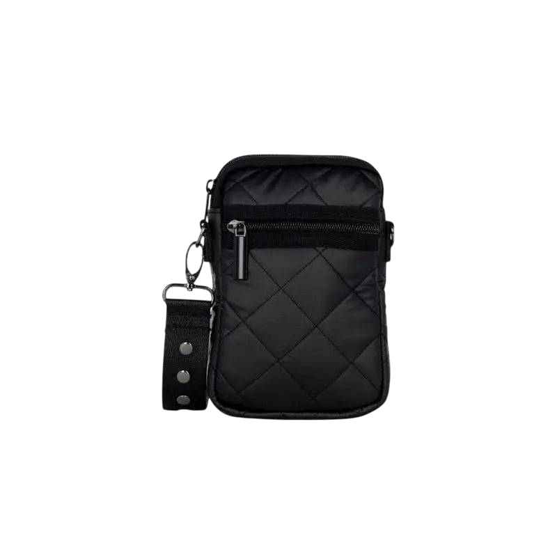 HA Bag Grayson Cellphone Bag/SOLO   Black Leatherette Puffer - BAG - [Surfboards Surf Shop and Clothing Boutique Honolulu]