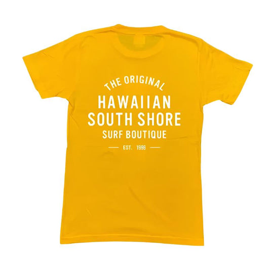 HawaiianSouthShore 1996 Made in Hawaii S-2XL Gold White - CLOTHING - [Surfboards Surf Shop and Clothing Boutique Honolulu]