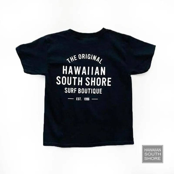 HawaiianSouthShore 1996 Tee Kids Made in Hawaii XS-L Black - CLOTHING - [Surfboards Surf Shop and Clothing Boutique Honolulu]