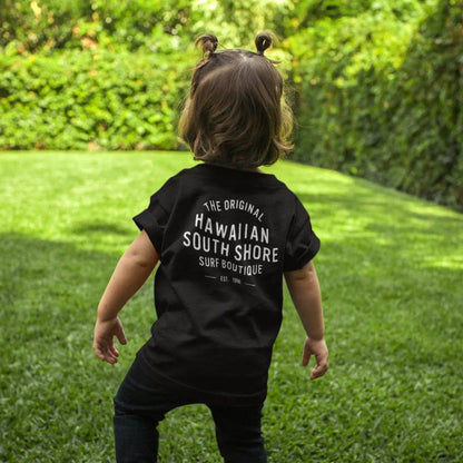 HawaiianSouthShore 1996 Tee Kids Made in Hawaii XS-L Black - CLOTHING - [Surfboards Surf Shop and Clothing Boutique Honolulu]