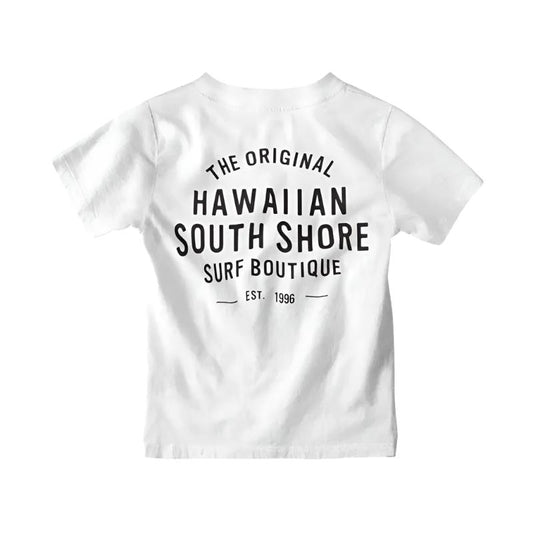 HawaiianSouthShore 1996 Tee Kids XS-L White - CLOTHING - [Surfboards Surf Shop and Clothing Boutique Honolulu]