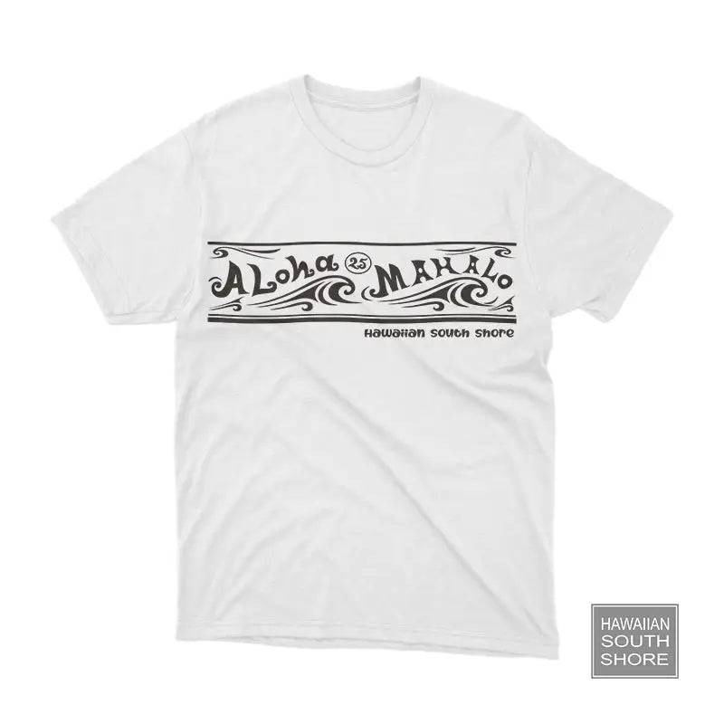 HawaiianSouthShore 25th Anniversary Tees Made in Hawaii S-2XL White - CLOTHING - [Surfboards Surf Shop and Clothing Boutique Honolulu]