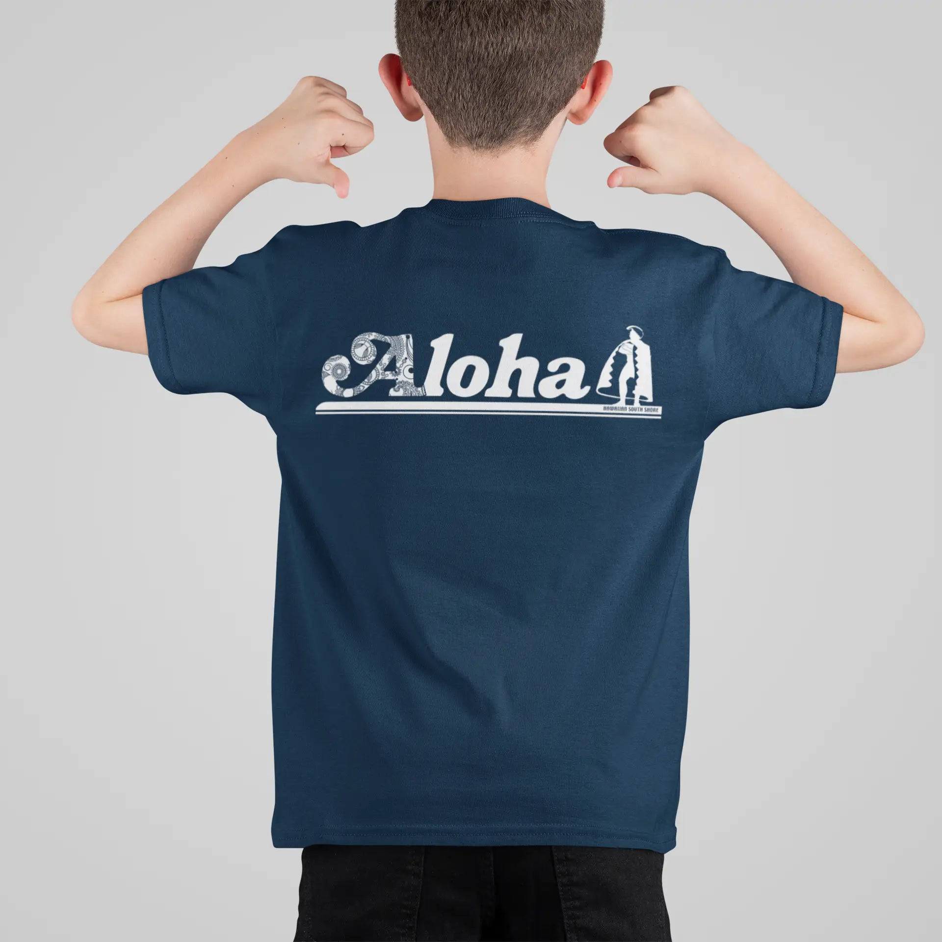 HawaiianSouthShore ALOHA Kids Made in Hawaii XS-LNavy - CLOTHING - [Surfboards Surf Shop and Clothing Boutique Honolulu]