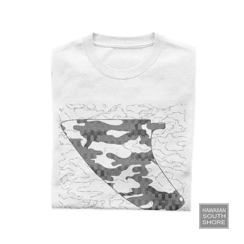 HawaiianSouthShore CAMO FIN Made in Hawaii S-2XL White - CLOTHING - [Surfboards Surf Shop and Clothing Boutique Honolulu]