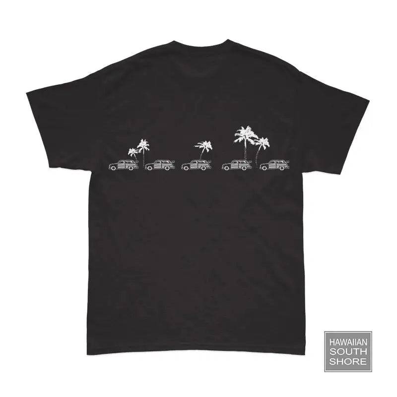 HawaiianSouthShore Car &amp; Palm Tee Black - CLOTHING - [Surfboards Surf Shop and Clothing Boutique Honolulu]