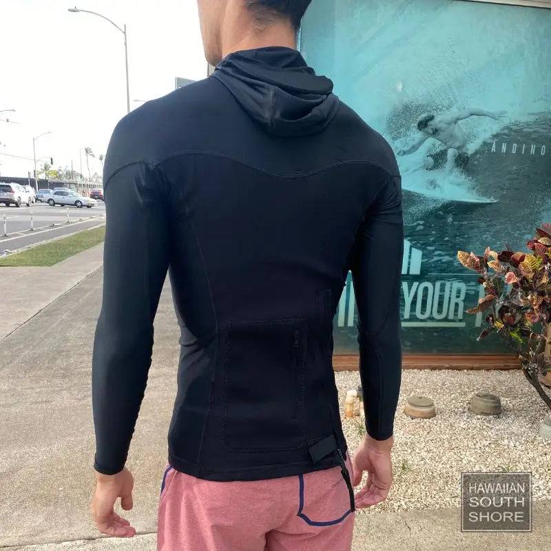 HawaiianSouthShore HYBRID WETRASH Hoodies with Back Pocket Longsleeves (Small-2XLarge) Black - CLOTHING - [Surfboards Surf Shop and Clothing Boutique Honolulu]