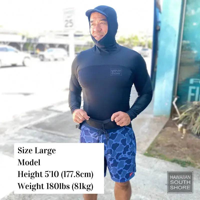 HawaiianSouthShore HYBRID WETRASH Hoodies with Back Pocket Longsleeves (Small-2XLarge) Black - CLOTHING - [Surfboards Surf Shop and Clothing Boutique Honolulu]