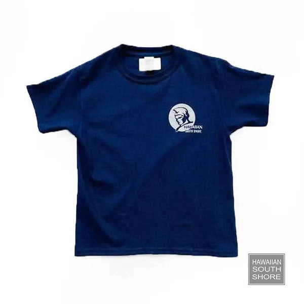 HawaiianSouthShore KAMEHAMEHA Kids Tee Made in Hawaii XS-L Navy - CLOTHING - [Surfboards Surf Shop and Clothing Boutique Honolulu]